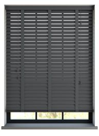 Supreme Basswood Dark Grey Träpersienn med Mystery stegband