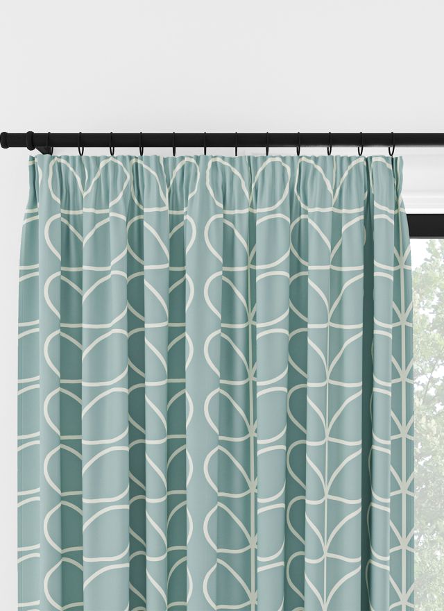 Orla Kiely Jumbo Linear Stem Aqua Veckbandsgardin