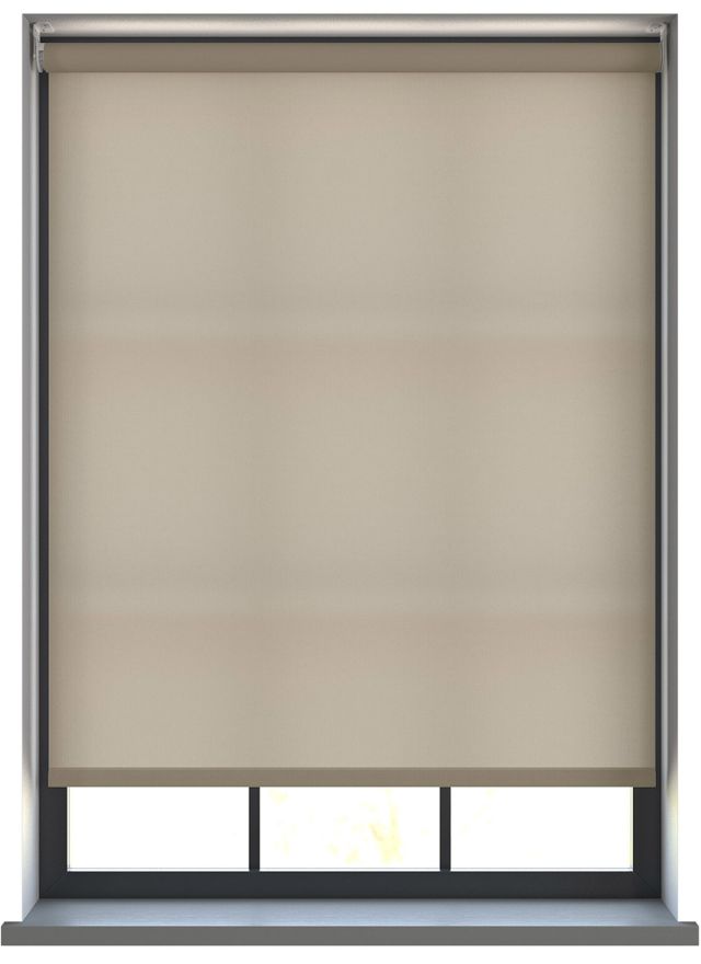 Burst Suede Roller Blind - A dimout roller blind in a window