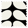 Orla Kiely Jumbo Solid Stem Svart Veckbandsgardin