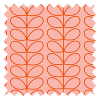 Orla Kiely Linear Stem Rosa &amp; Tomat Veckbandsgardin