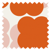 Orla Kiely Shadow Flower Rosa &amp; Tomat Öljettgardin