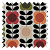 Orla Kiely Spot Flower Stem Tomat &amp; Ros Öljettgardin