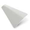 Satin Pure White Aluminiumpersienn