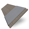 Deco Stratus Präglad Konstträ med Steel stegband